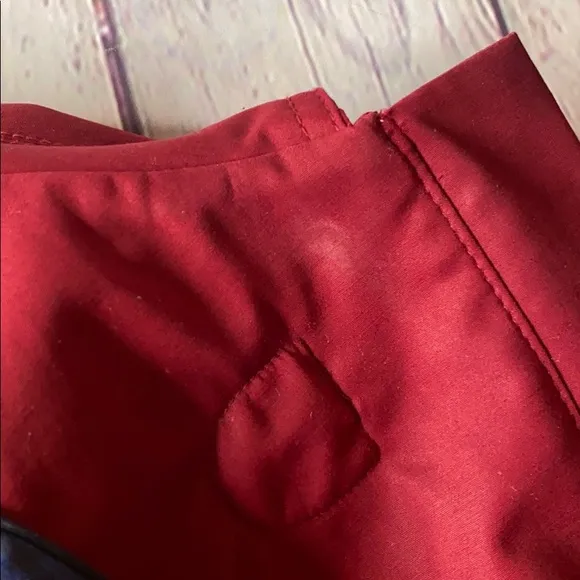 Charter Club trench coat with toggles maroon