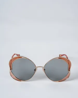 chloe ch0024s-002 60 - gold grey