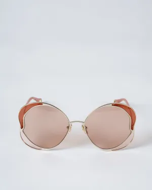 chloe ch0024s-003 60 - gold pink