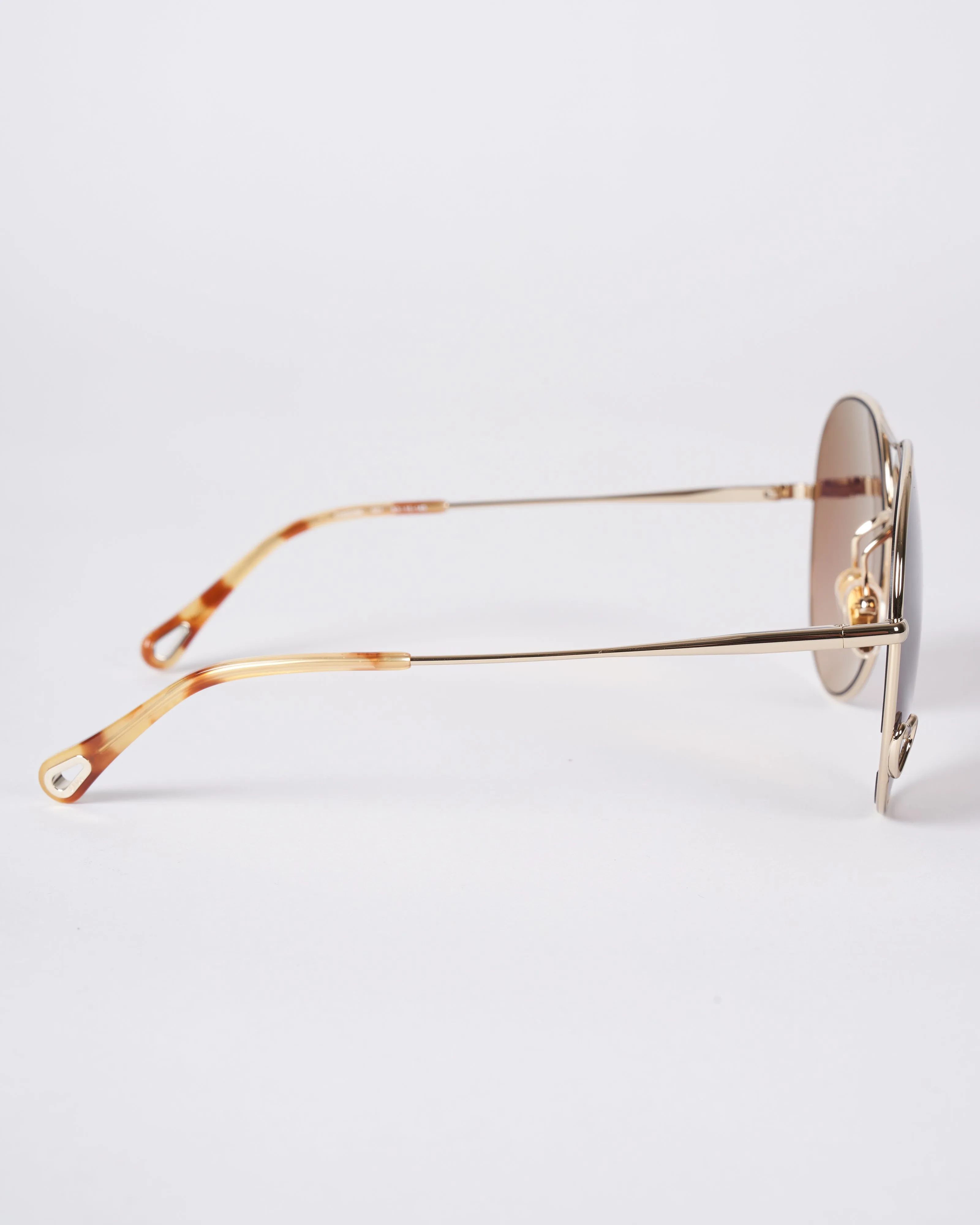 chloe ch0028s-001 63 - gold/brown