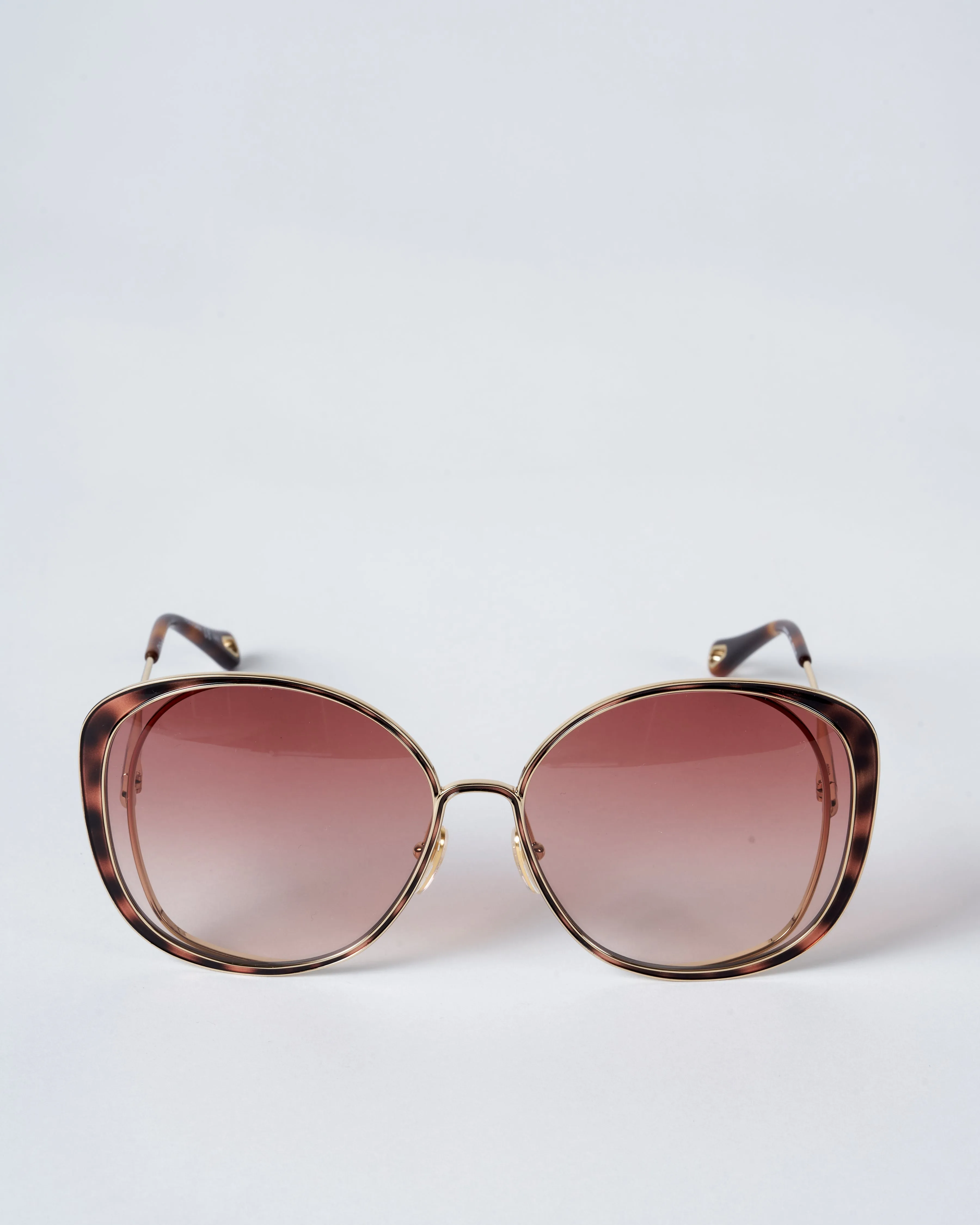 chloe ch0036s-003 63 - gold orange