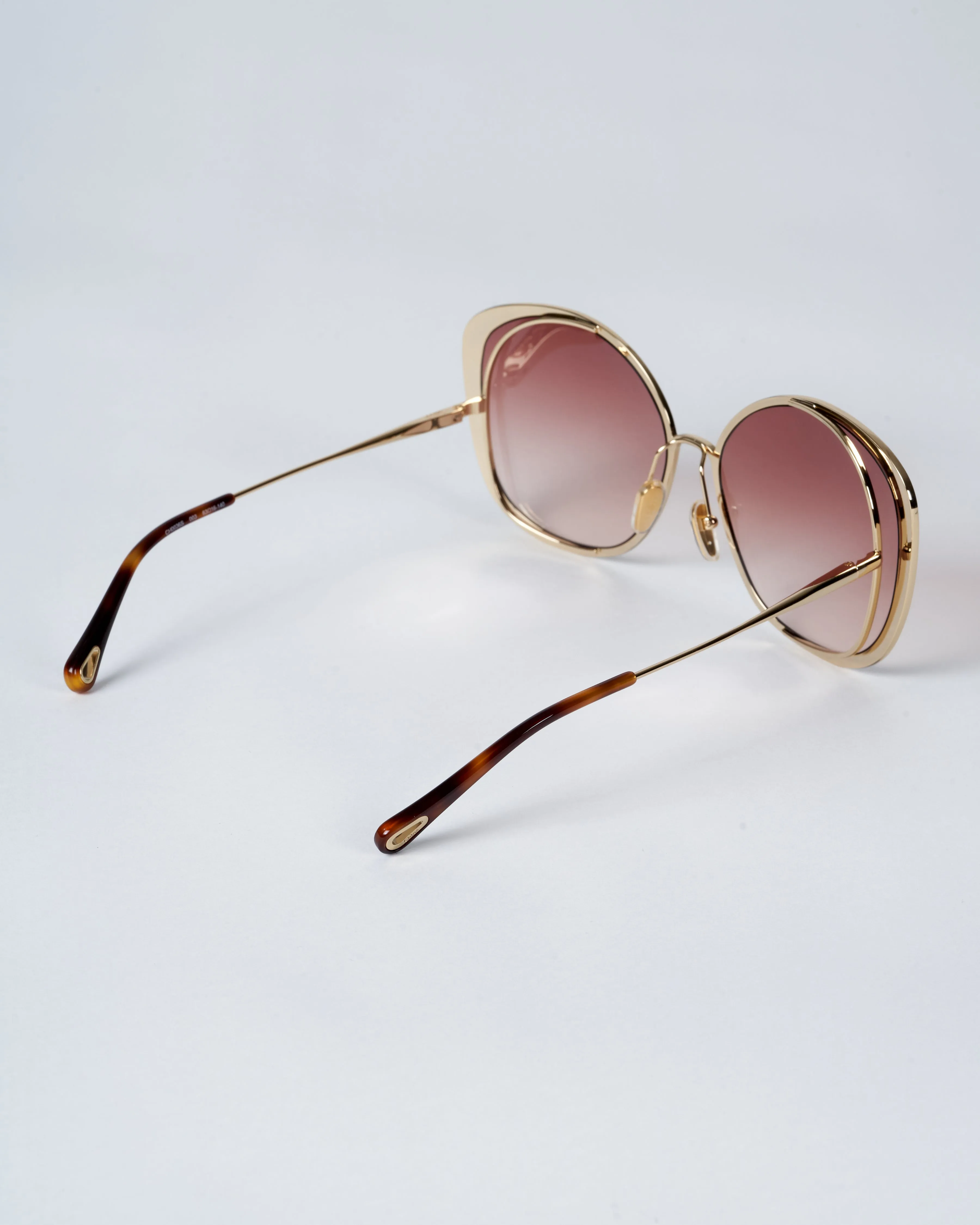 chloe ch0036s-003 63 - gold orange