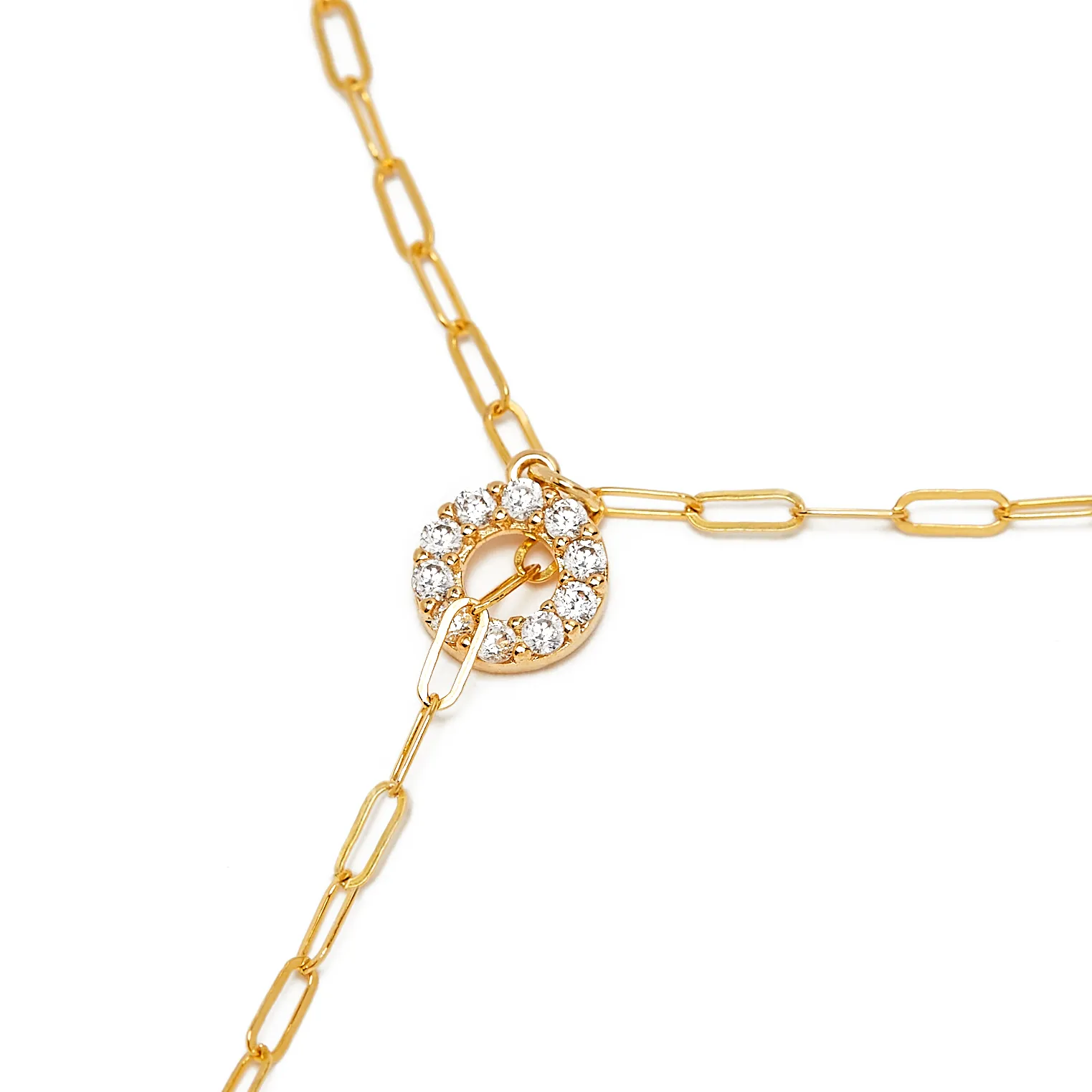 Circle Charm Lariat