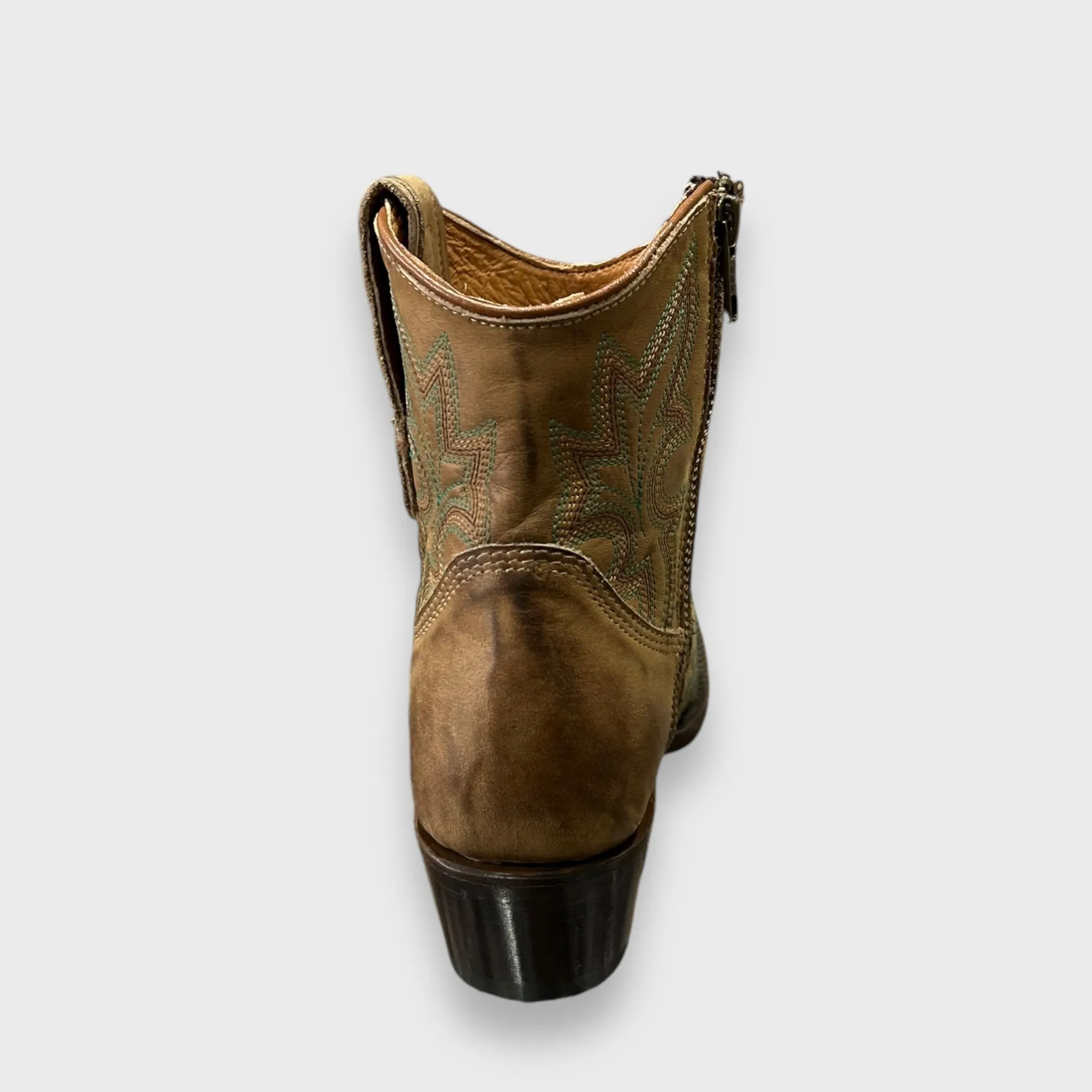 Circle G by Corral Ladies Western Ankle Boots in Tan Orix L5915