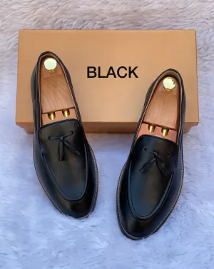 Classic Cool Design Patent Slipons With Tassels For Men-JonasParamount