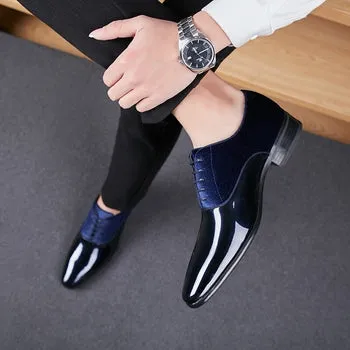 Classy Office,Wedding,Party Wear Blue Shoes With Lace-Up For All Season-Unique and Classy
