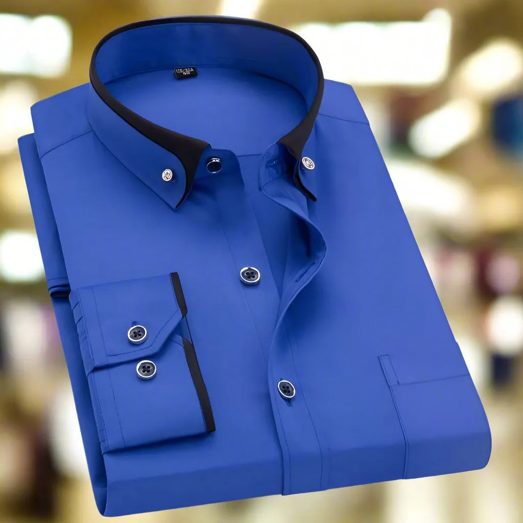 Crimson Accent Dress Shirt
