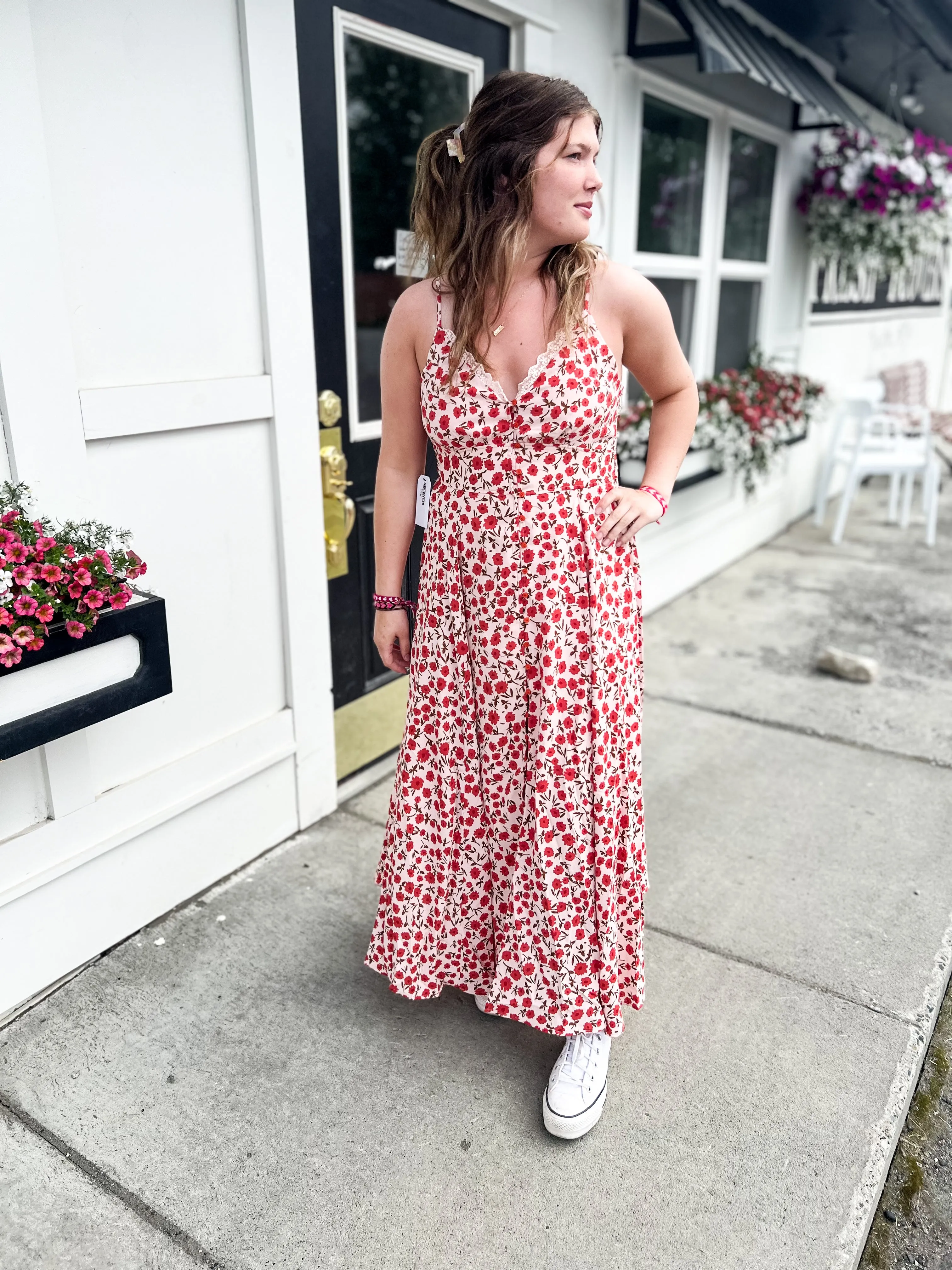 Darcy Peony Floral Maxi Dress