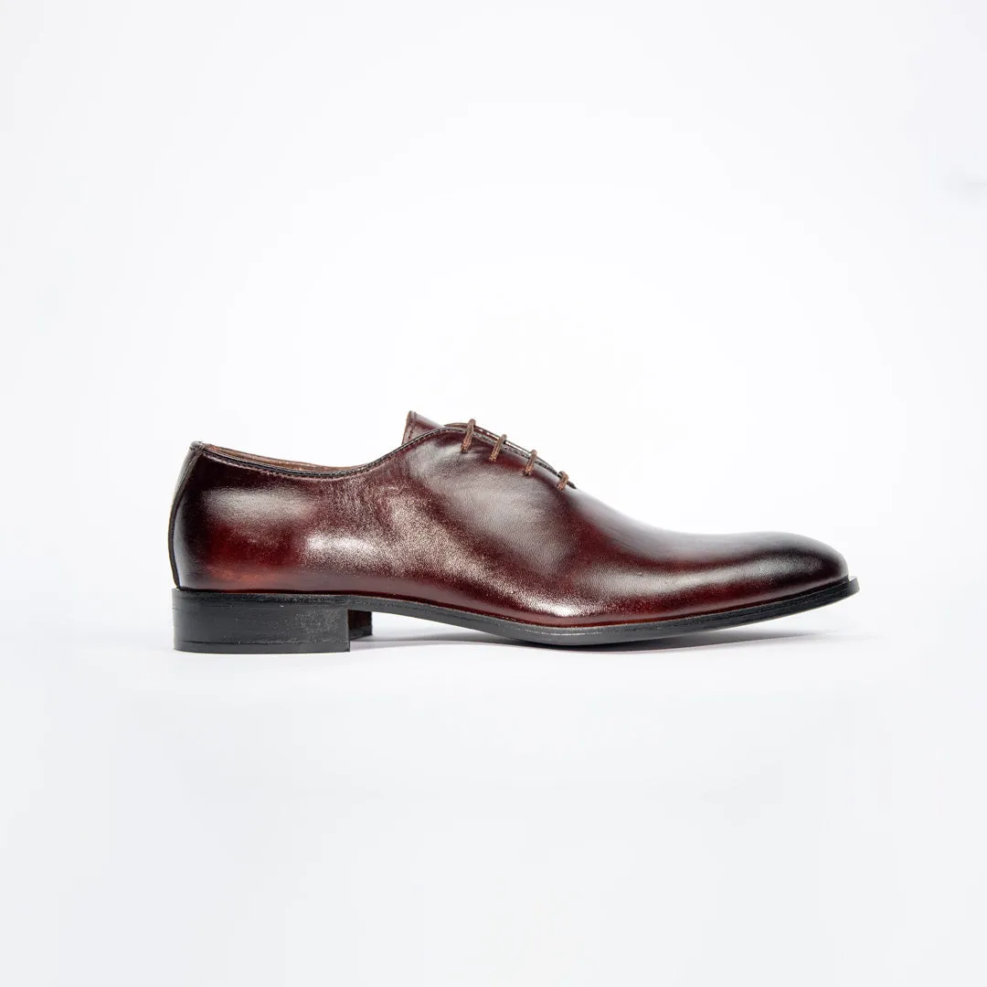 Dark Burgundy Wholecut Shoes - WMP-800