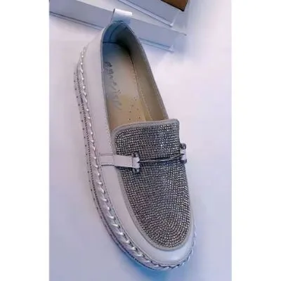 DAZZLE Buckled Leather Slip-Ons