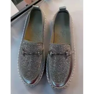 DAZZLE Buckled Leather Slip-Ons