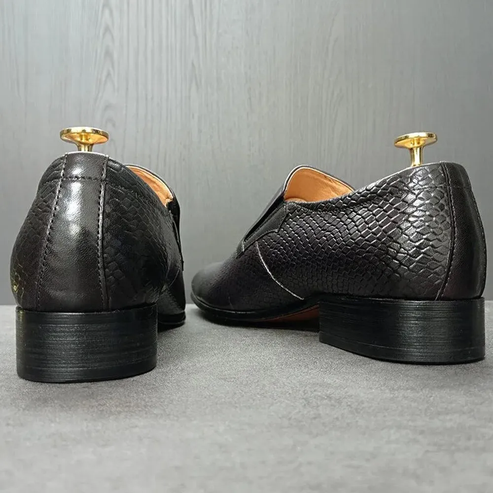 Dazzling Men Yellow Party Shoes