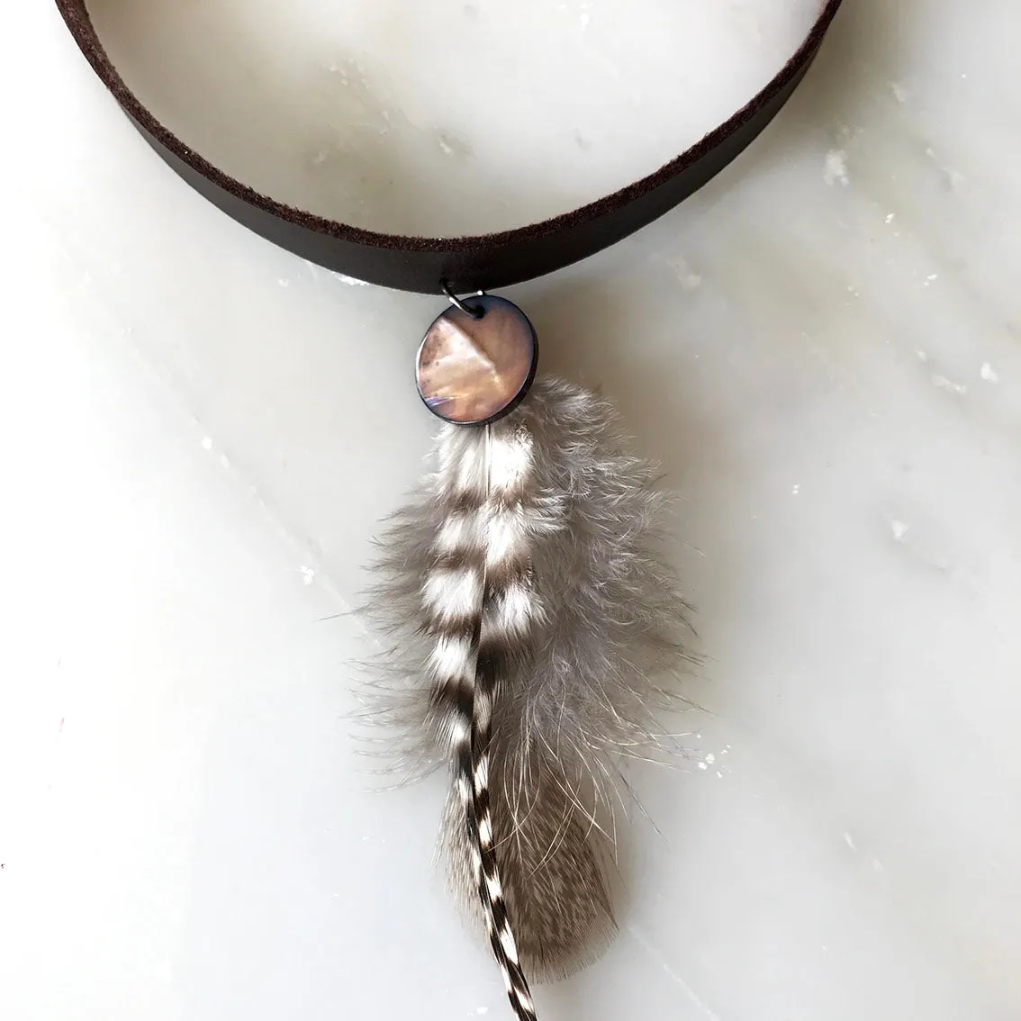 Desert Dreamer Feather Choker