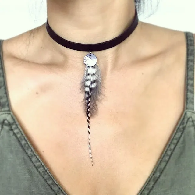 Desert Dreamer Feather Choker