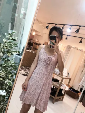 Ditsy Floral Tie-Accent Dress