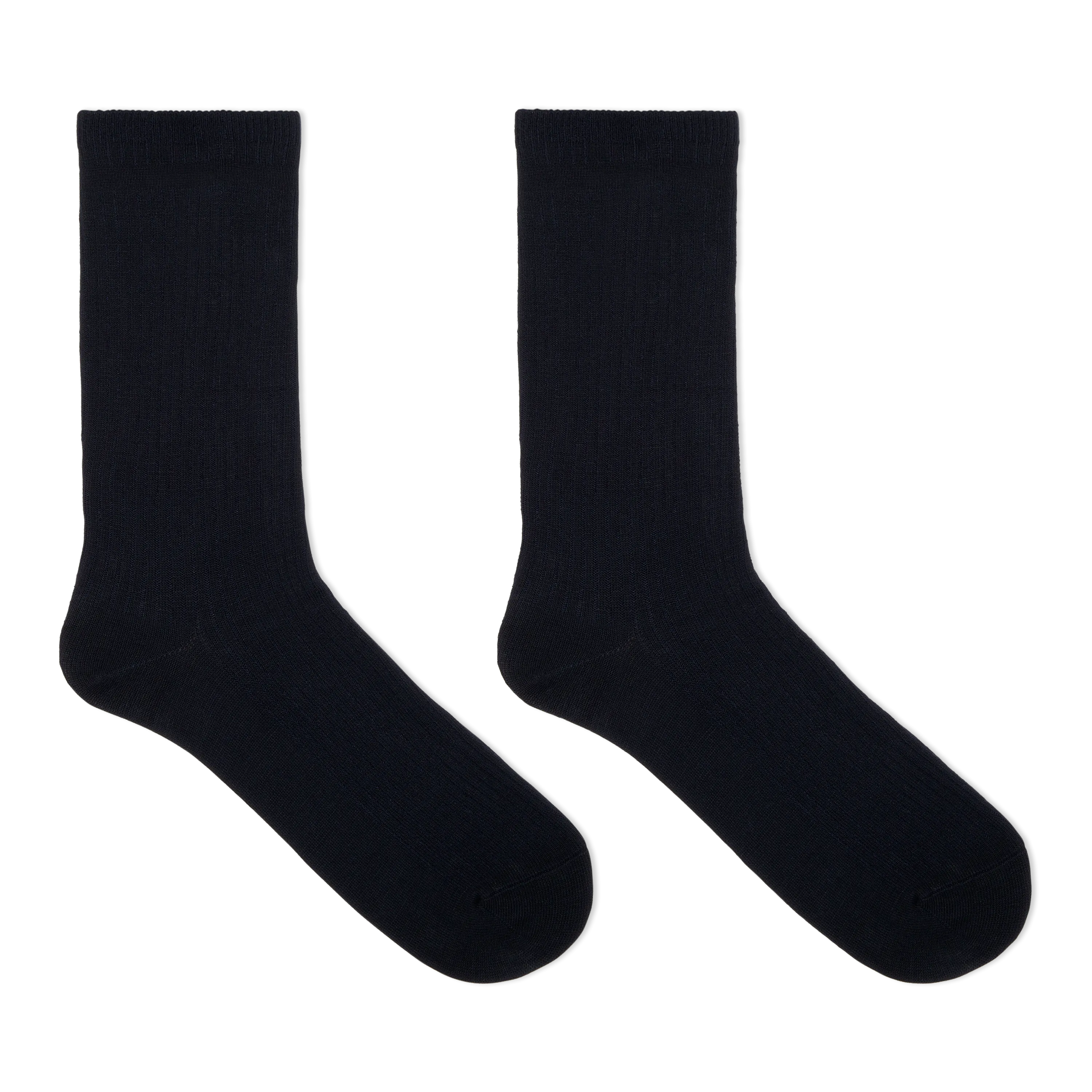 Dr. Scholl's Men's American Lifestyle Ribbed Dress Crew Trouser Socks 2 Pair