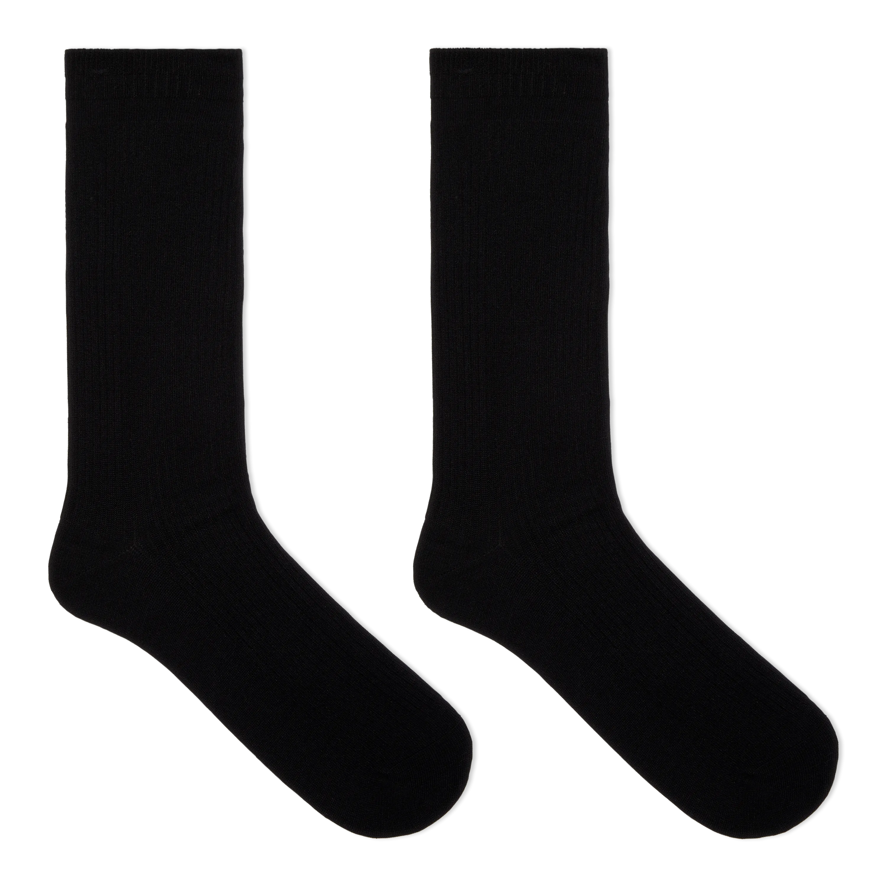 Dr. Scholl's Men's American Lifestyle Ribbed Dress Crew Trouser Socks 2 Pair