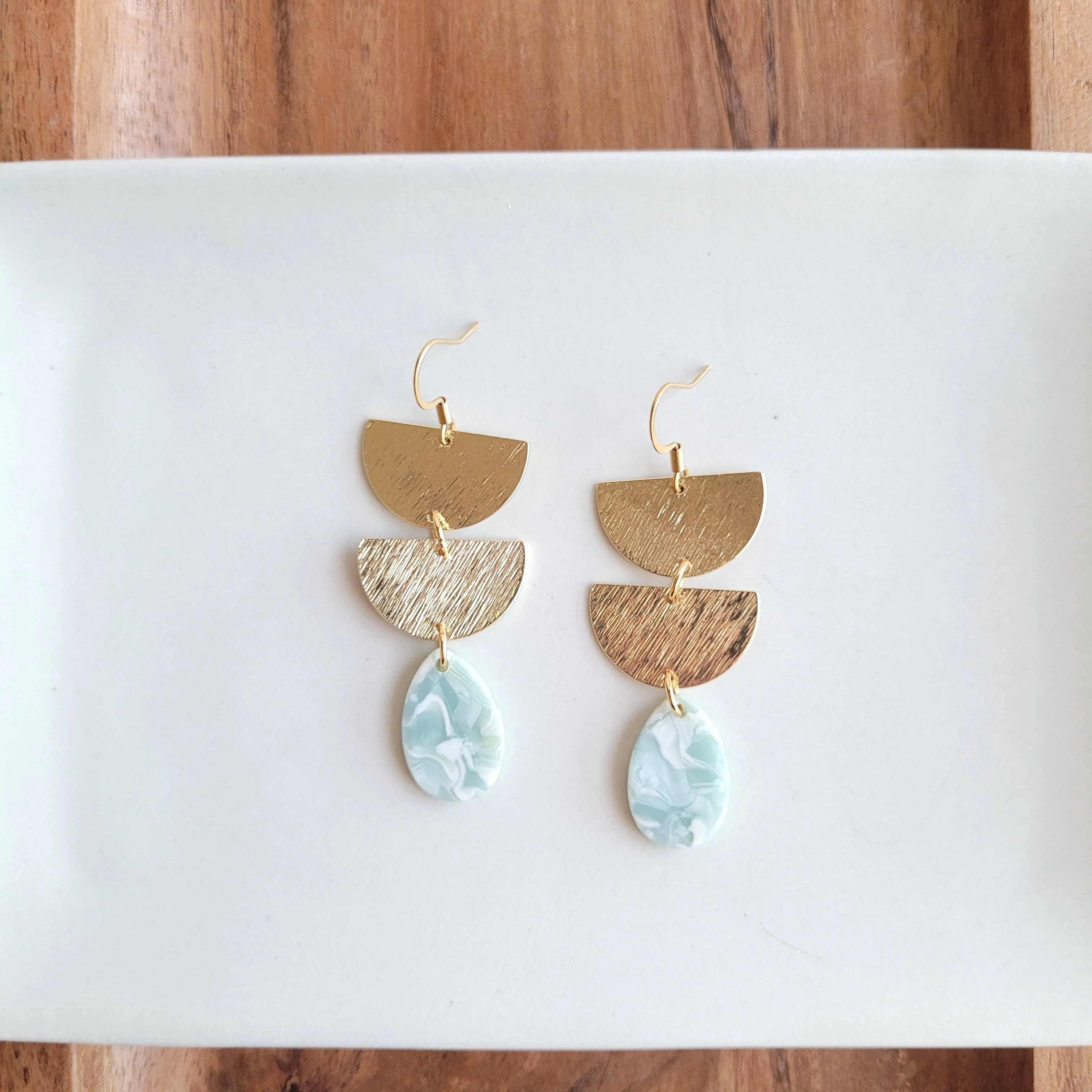 Earrings, Aria - Aquamarine