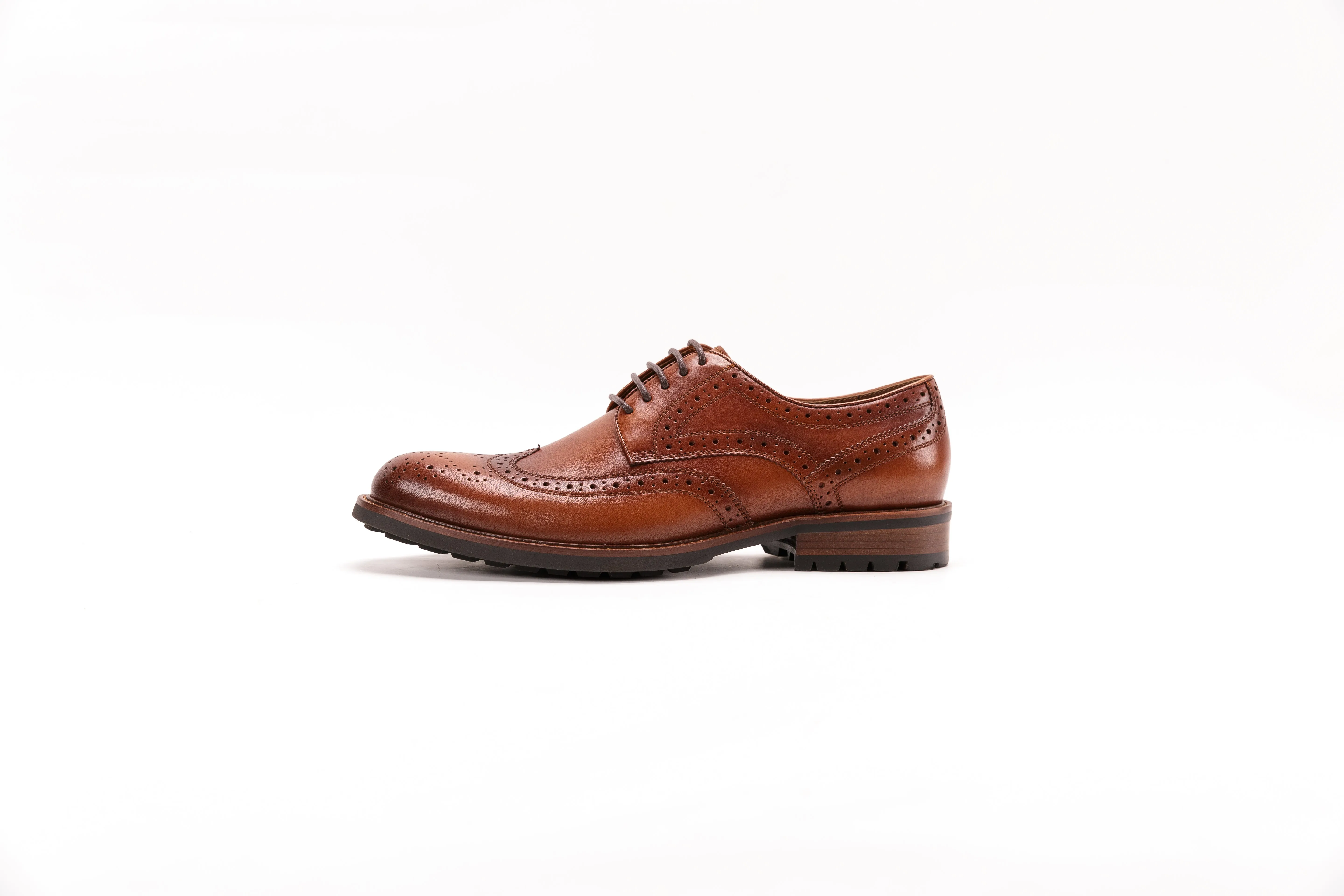 England Brock carved vintage leather shoes