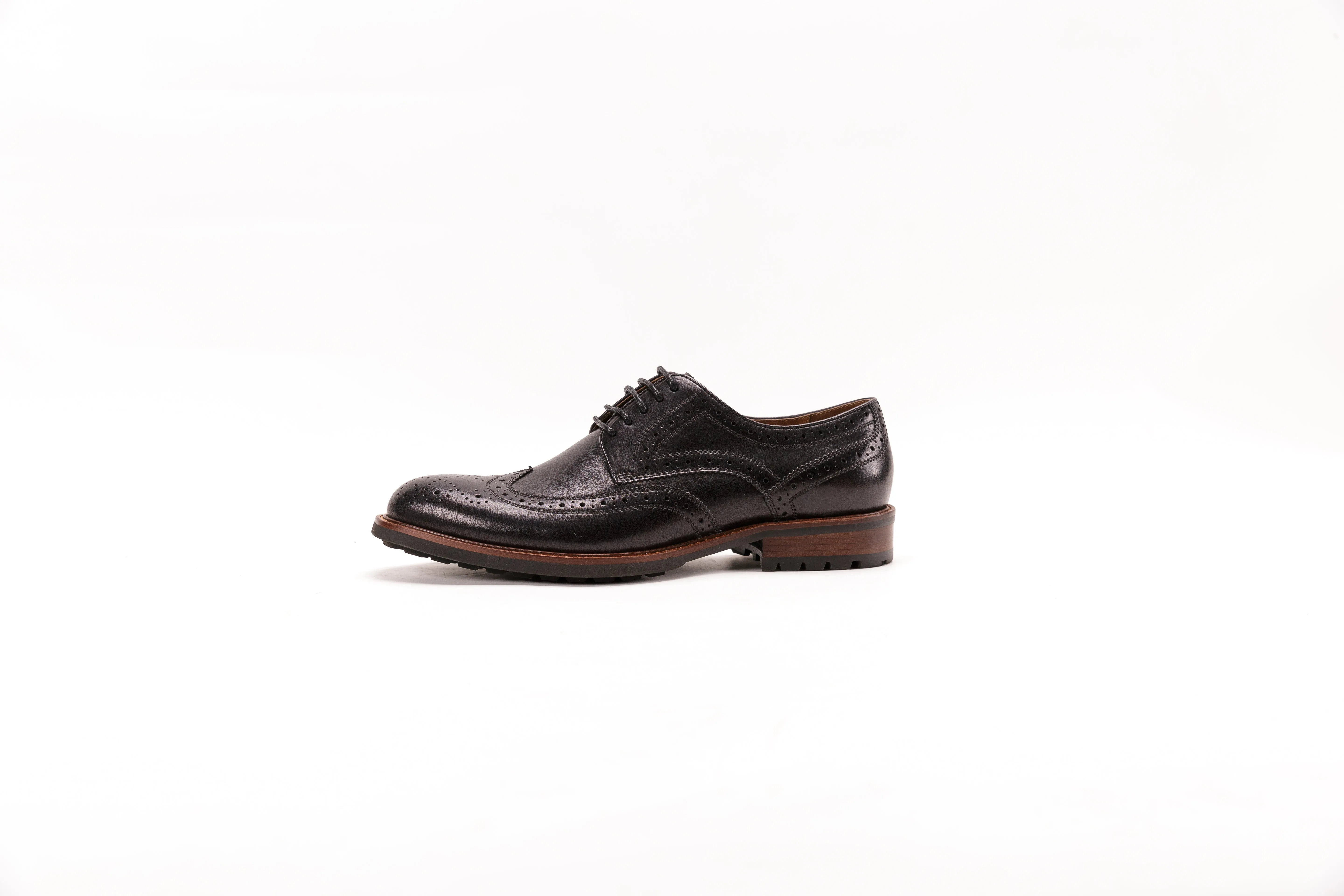 England Brock carved vintage leather shoes