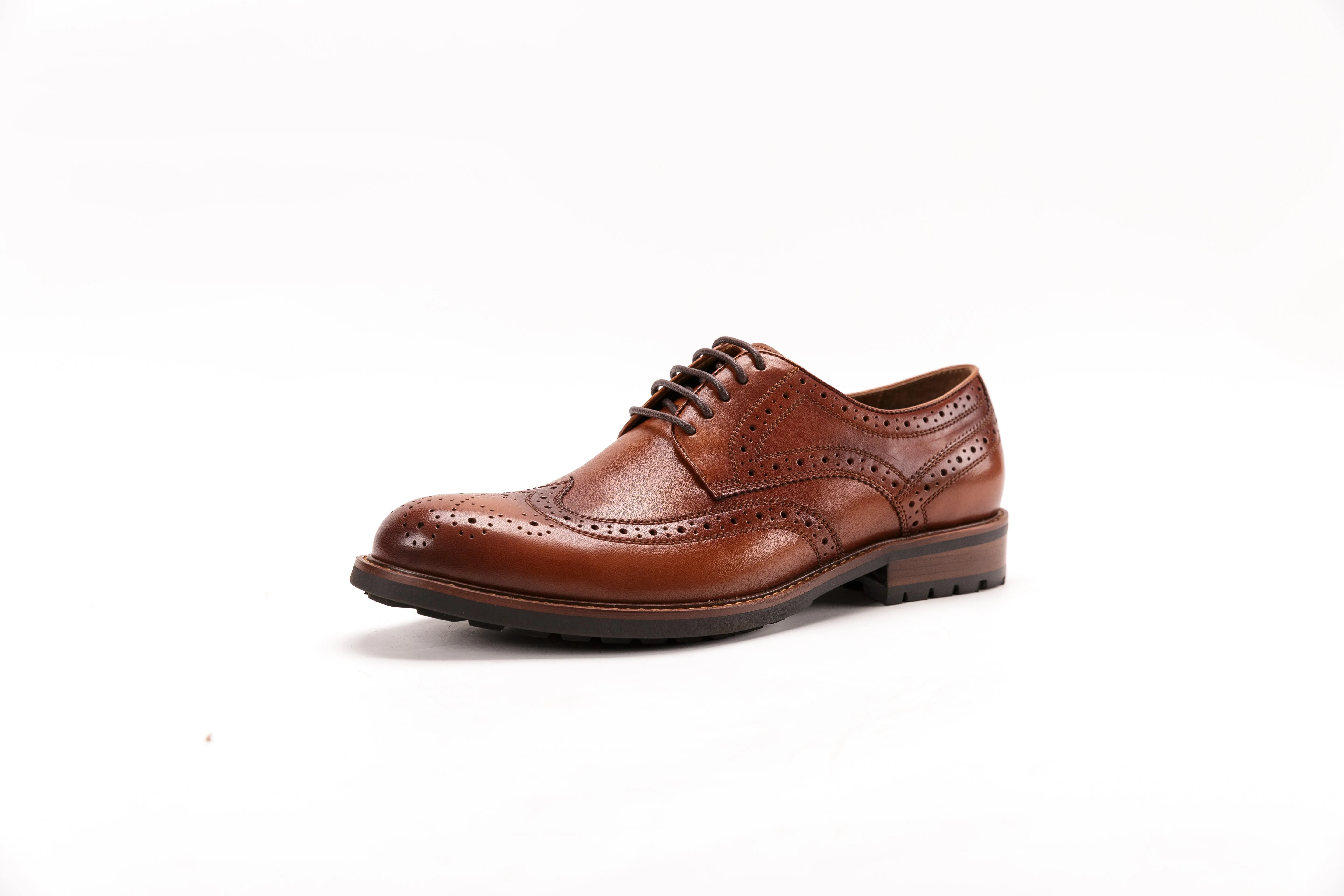 England Brock carved vintage leather shoes