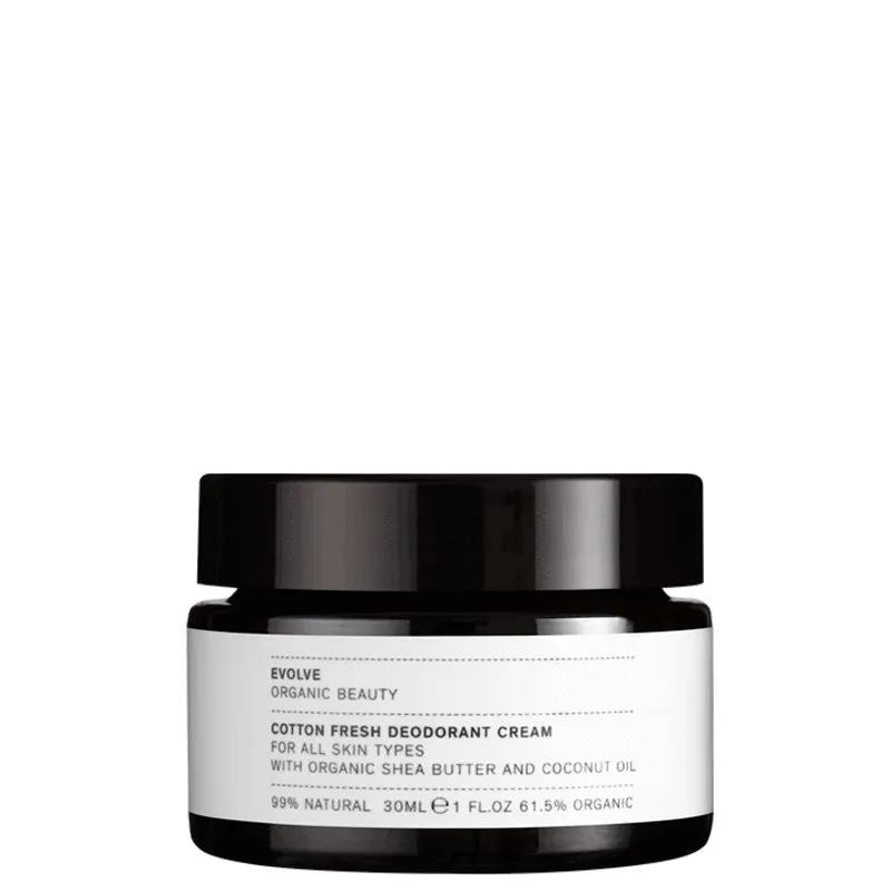 Evolve Organic Beauty Cotton Fresh Deodorant Cream 30ml