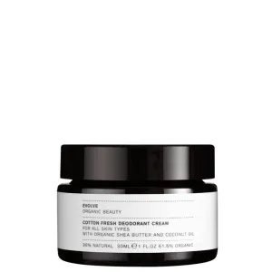 Evolve Organic Beauty Cotton Fresh Deodorant Cream 30ml