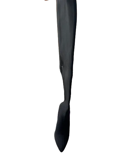 Fashion Nova Black Thigh High Knit Boots
