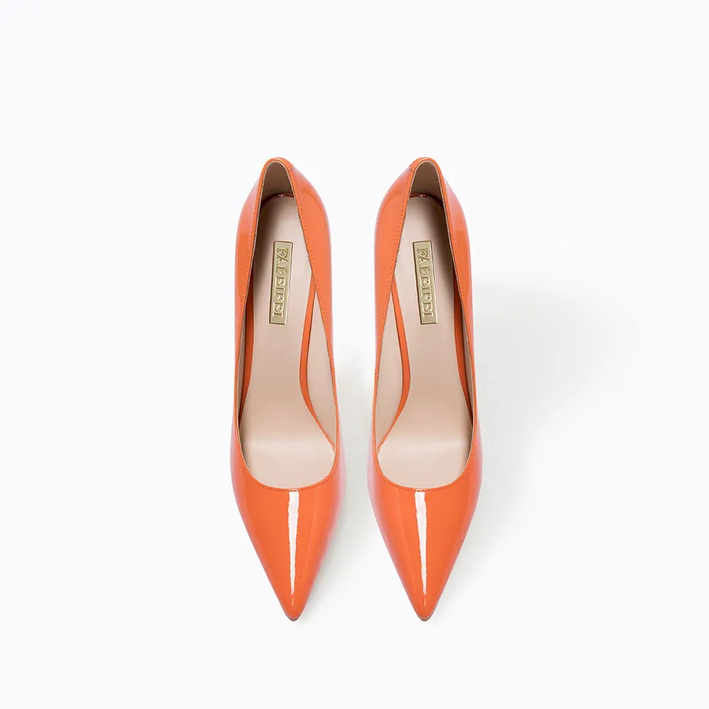 Fashion women patent leather pointed toe  women stiletto all-match super high heels
