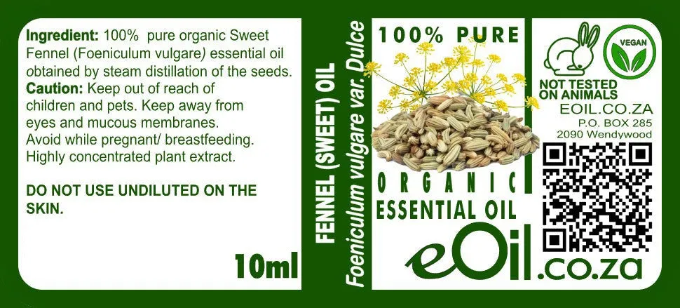 Fennel ( Sweet ) Essential Oil Organic