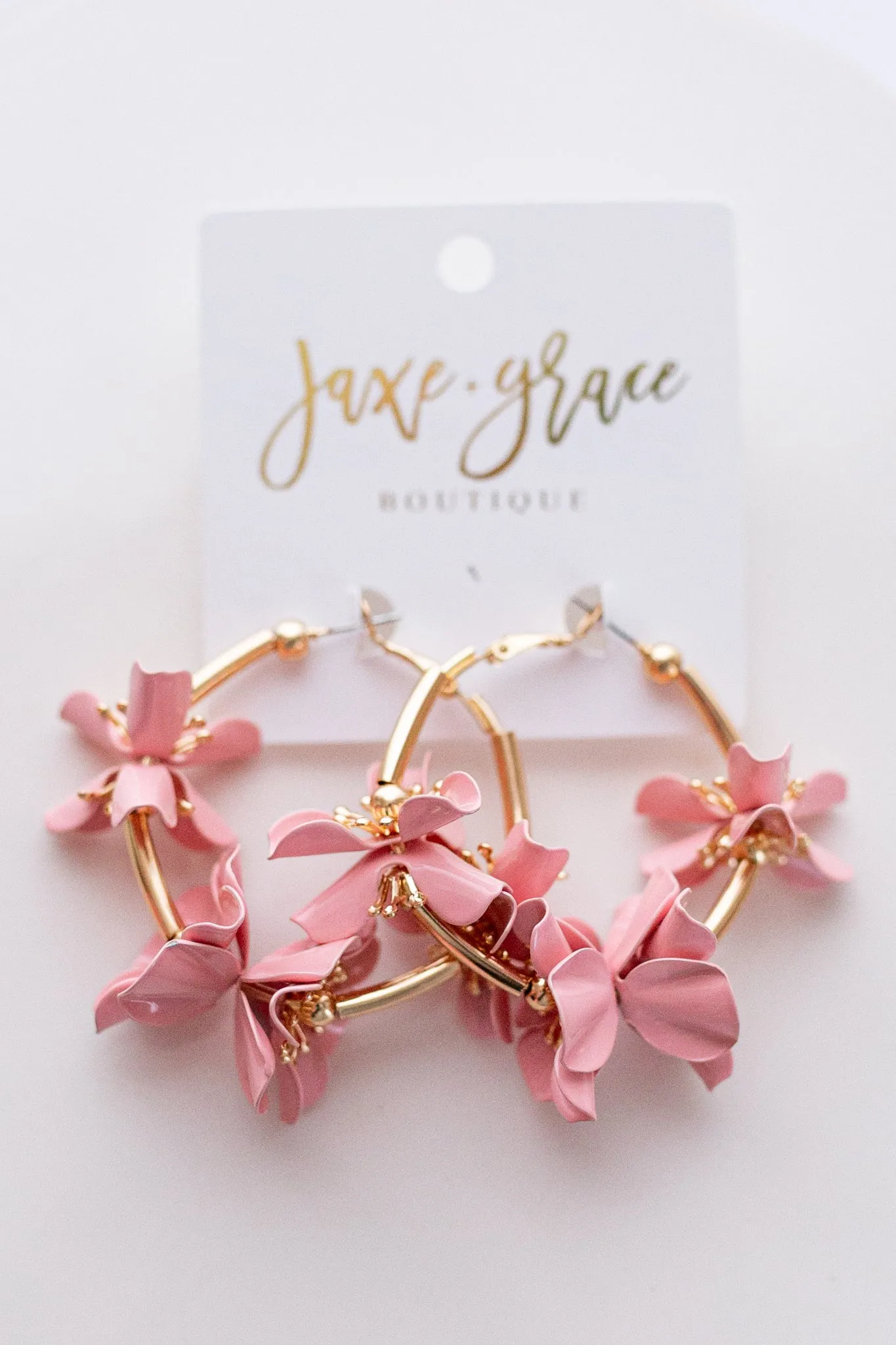 Flower Accent Hoops, VARIOUS
