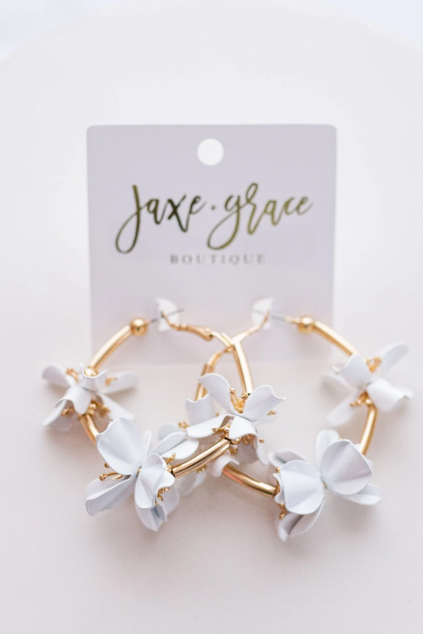 Flower Accent Hoops, VARIOUS