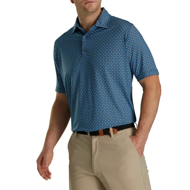 FootJoy Men's Lisle Half Moon Geo Self Collar