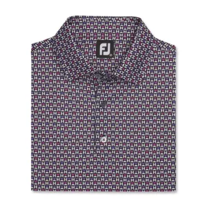 FootJoy Men's Lisle Half Moon Geo Self Collar