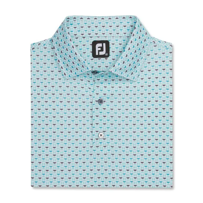 FootJoy Men's Lisle Half Moon Geo Self Collar
