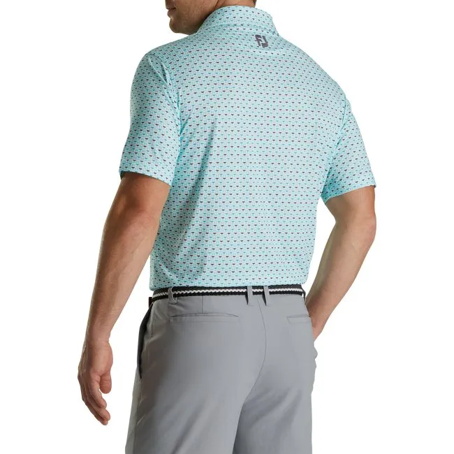 FootJoy Men's Lisle Half Moon Geo Self Collar