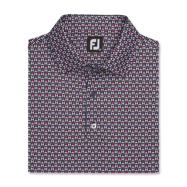 FootJoy Men's Lisle Half Moon Geo Self Collar