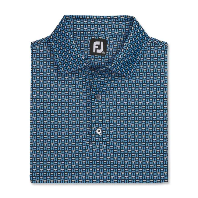 FootJoy Men's Lisle Half Moon Geo Self Collar