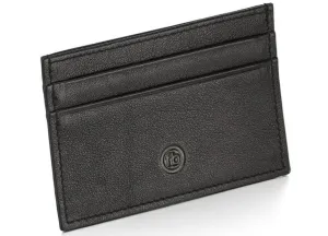 Fred Bennett Black Leather Cardholder Wallet Anti Scam Technology
