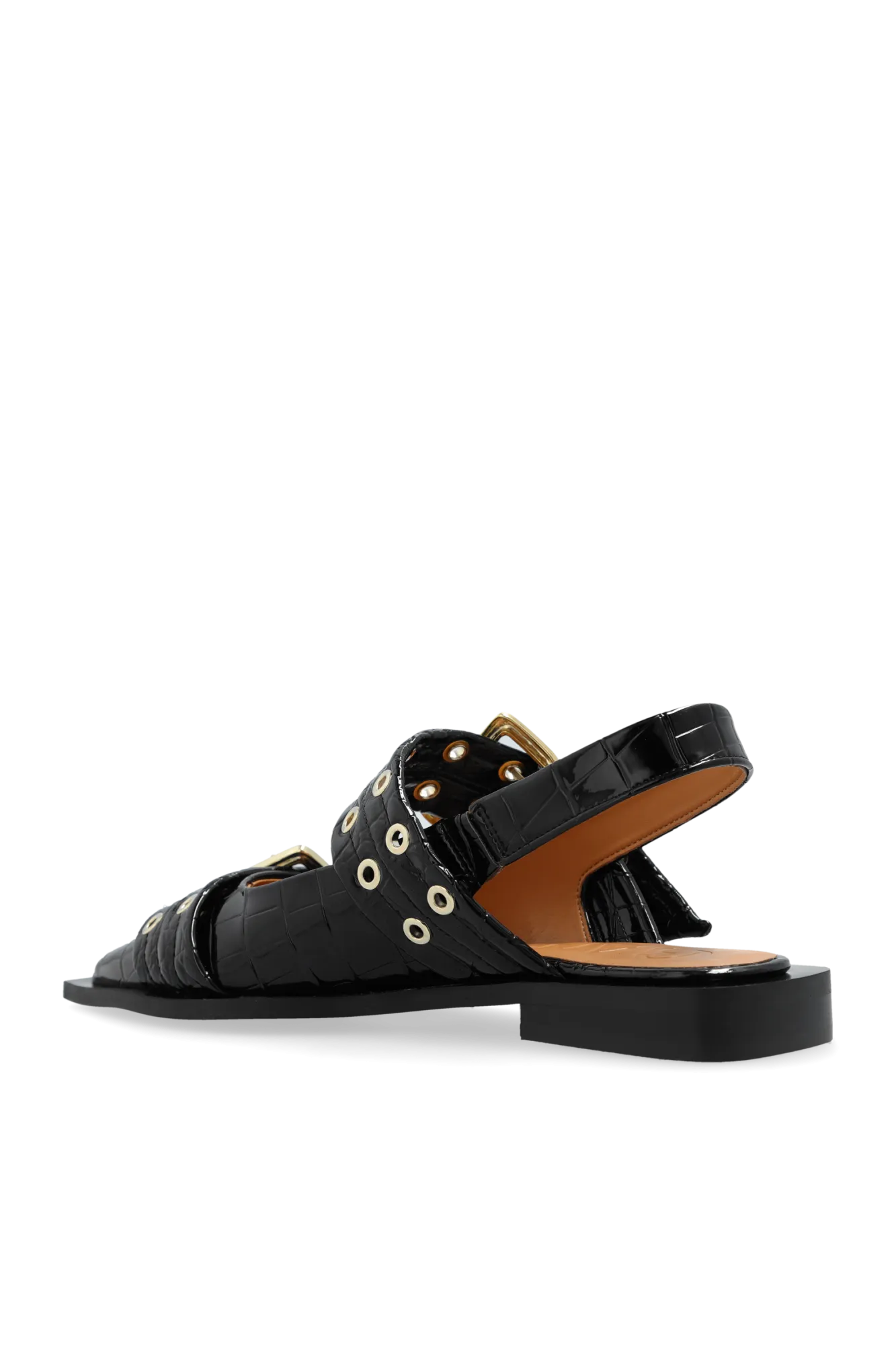 Ganni Buckle Boots in BLACK - 40