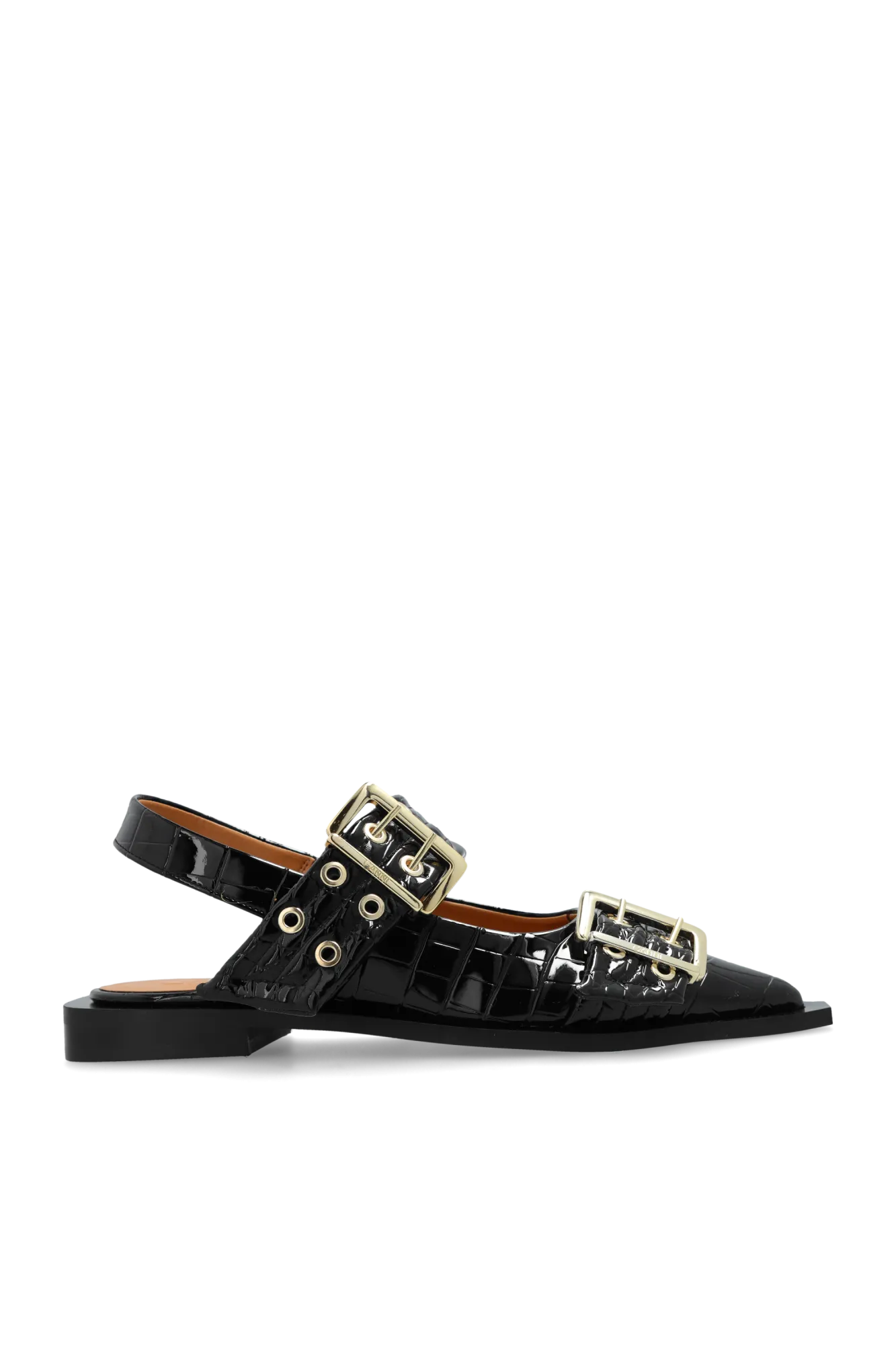 Ganni Buckle Boots in BLACK - 40