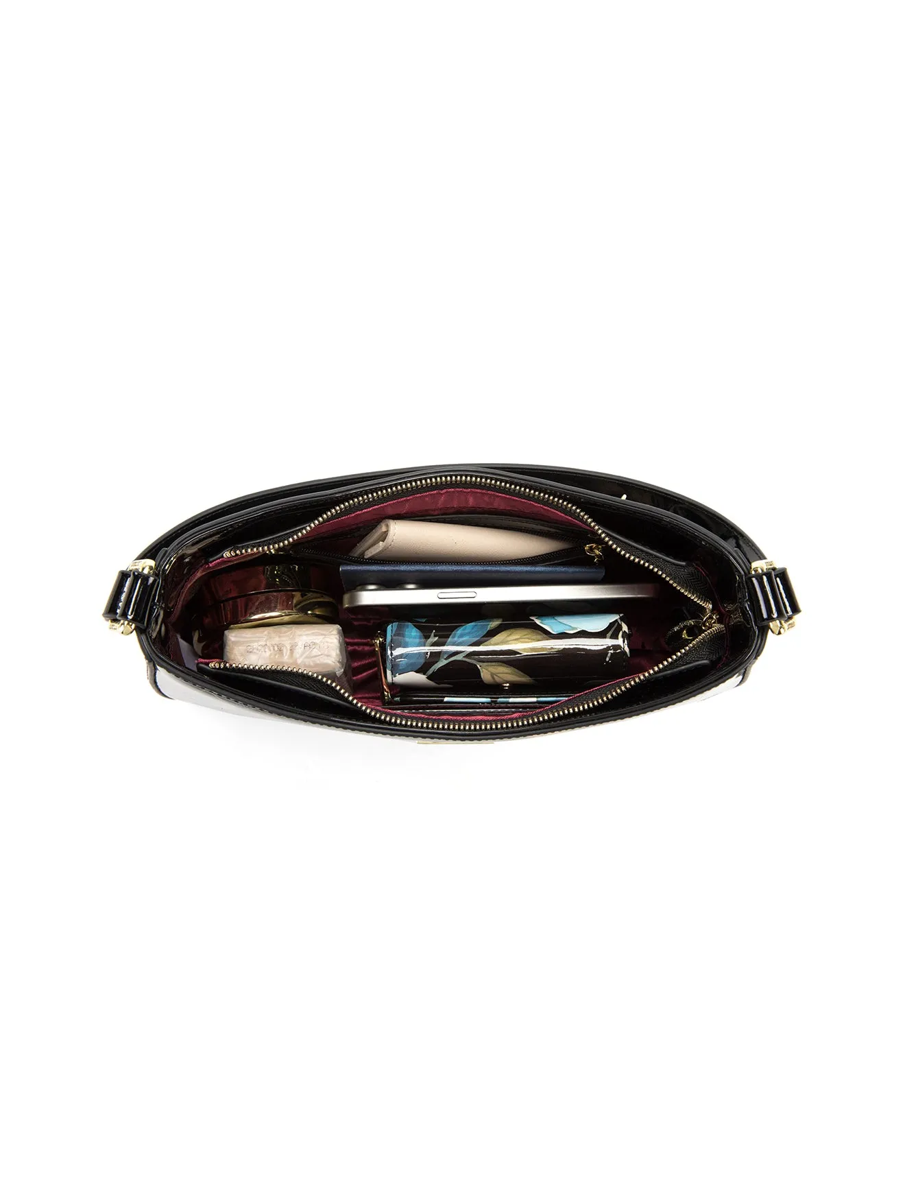 GAYLE PATENT LEATHER BAG WITH RFID- SN70-0822- NEW IN