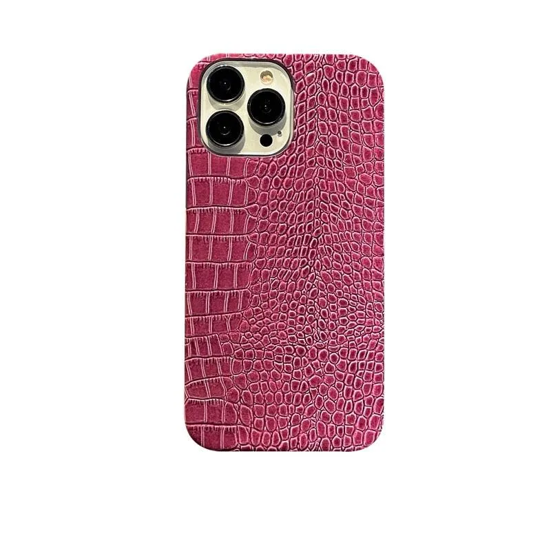 Genuine Leather Case for iPhone 13 Pro Classic Pattern Real Leather Full Coverage High-end Luxury Glossy Leather Couple Soft Case For iPhone 14 11 12 13 Pro Max 7 8 Plus 2 iPhone Cover