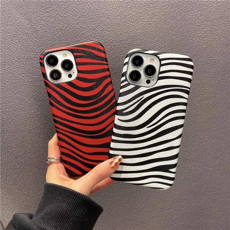 Genuine Leather Case for iPhone 13 Pro Classic Pattern Real Leather Full Coverage High-end Luxury Glossy Leather Couple Soft Case For iPhone 14 11 12 13 Pro Max 7 8 Plus 2 iPhone Cover