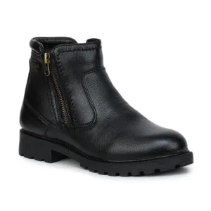 Genuine Leather Zipper Boots for Women 9051
