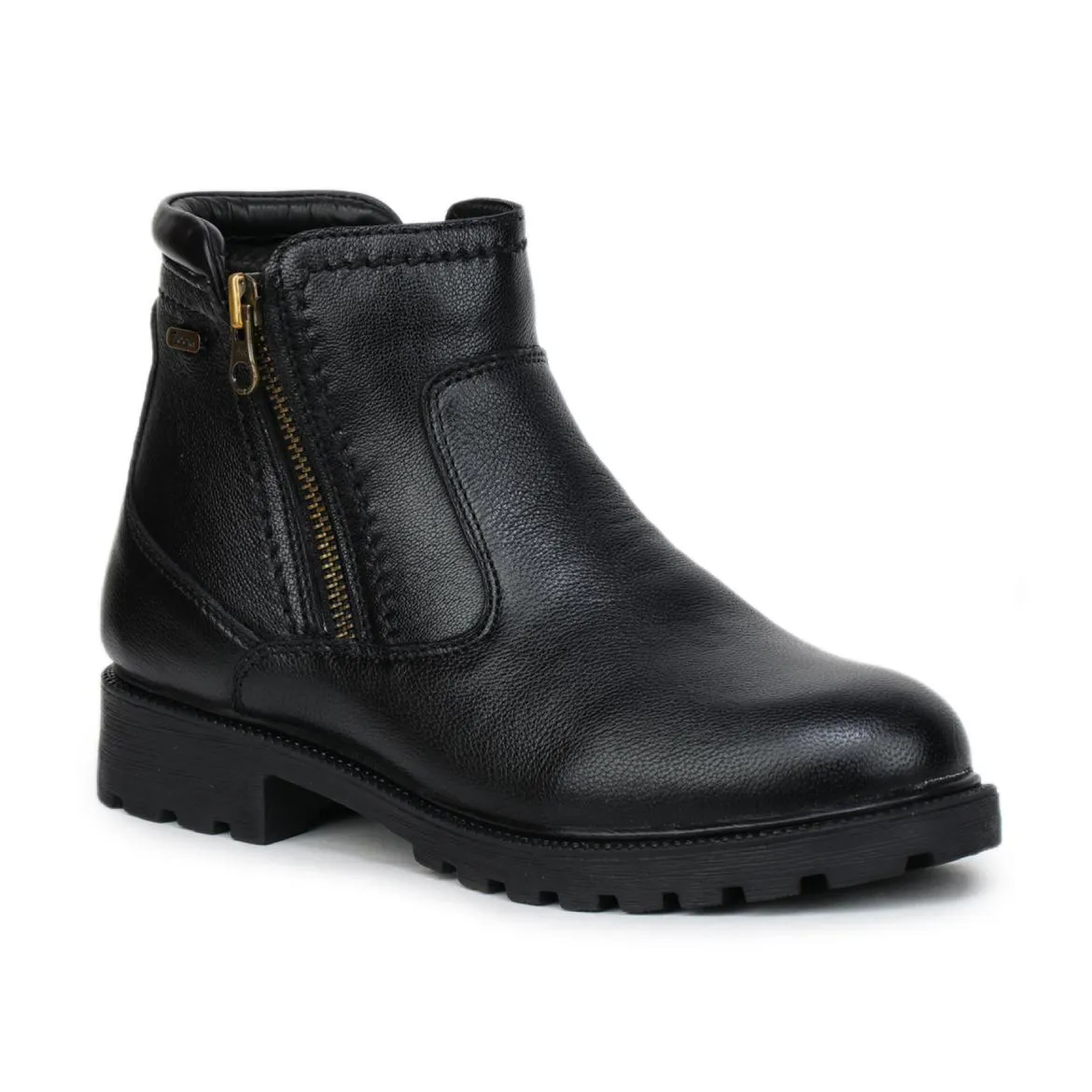 Genuine Leather Zipper Boots for Women 9051