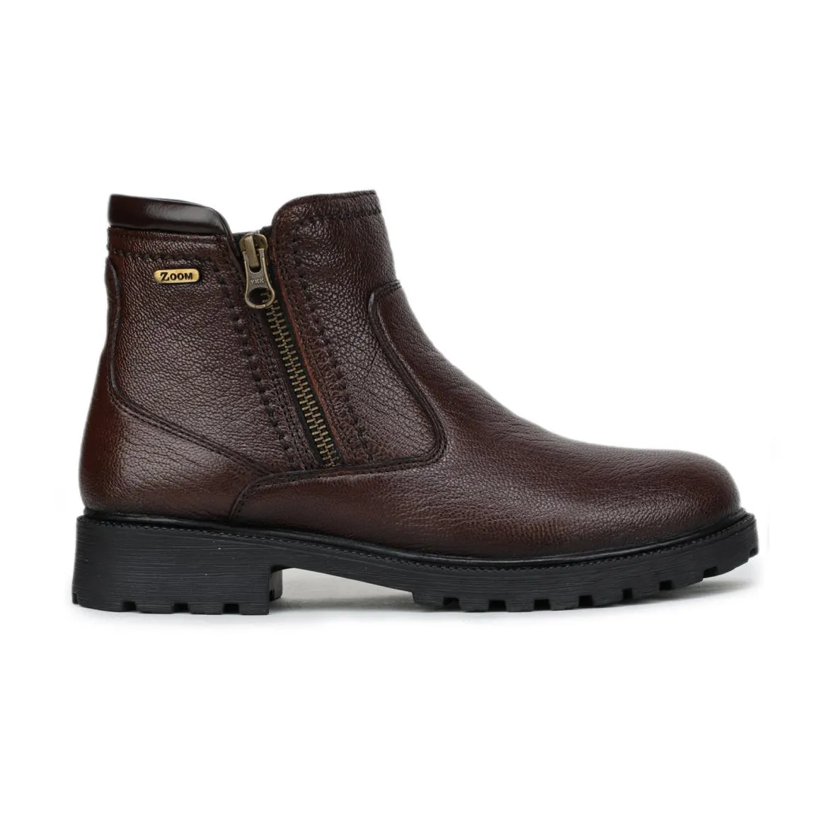 Genuine Leather Zipper Boots for Women 9051