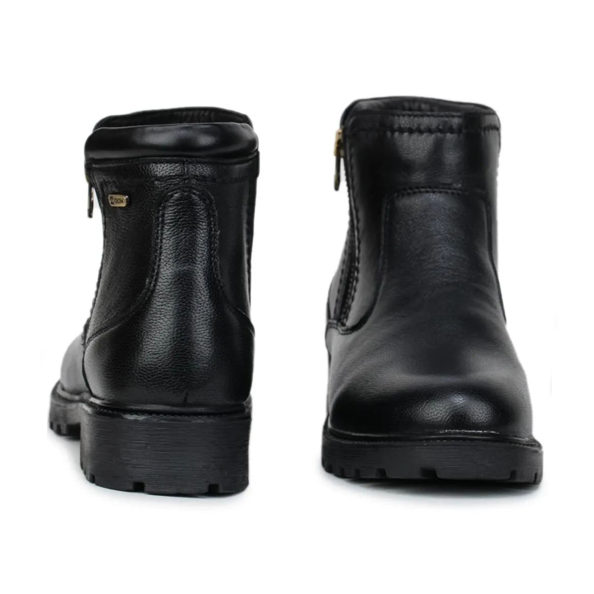 Genuine Leather Zipper Boots for Women 9051