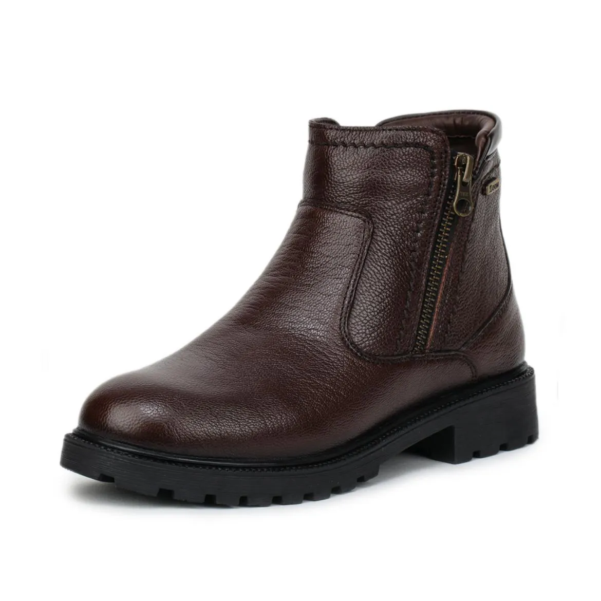 Genuine Leather Zipper Boots for Women 9051