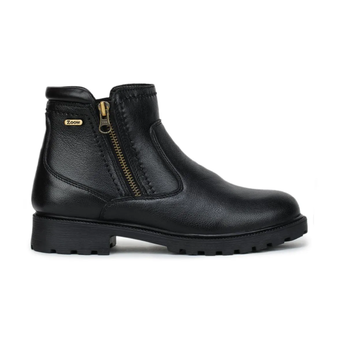 Genuine Leather Zipper Boots for Women 9051